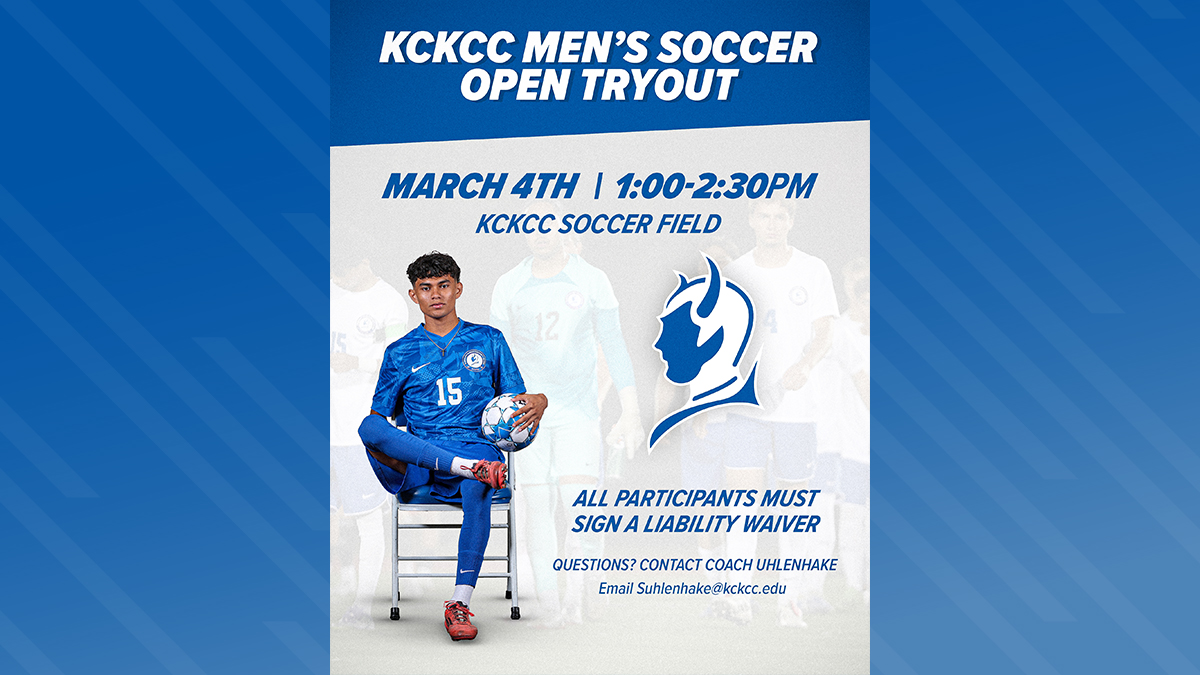 KCKCC Men's Soccer Holding Open Tryouts